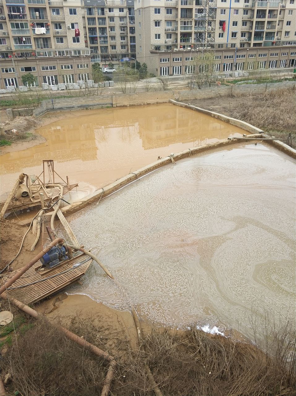 长安沉淀池淤泥清理-厂区废水池淤泥清淤